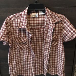 Short sleeve flannel shirt